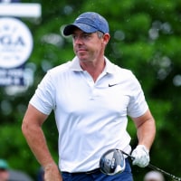 CHARLOTTE, NORTH CAROLINA - MAY 13: Rory McIlroy of Northern Ireland looks on from the third hole tee box prior to the PGA Championship at Quail Hollow Country Club on May 13, 2025 in Charlotte, North Carolina. (Photo by Kevin C. Cox/Getty Images)